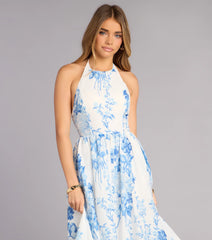 Garden RSVP Floral Midi Dress