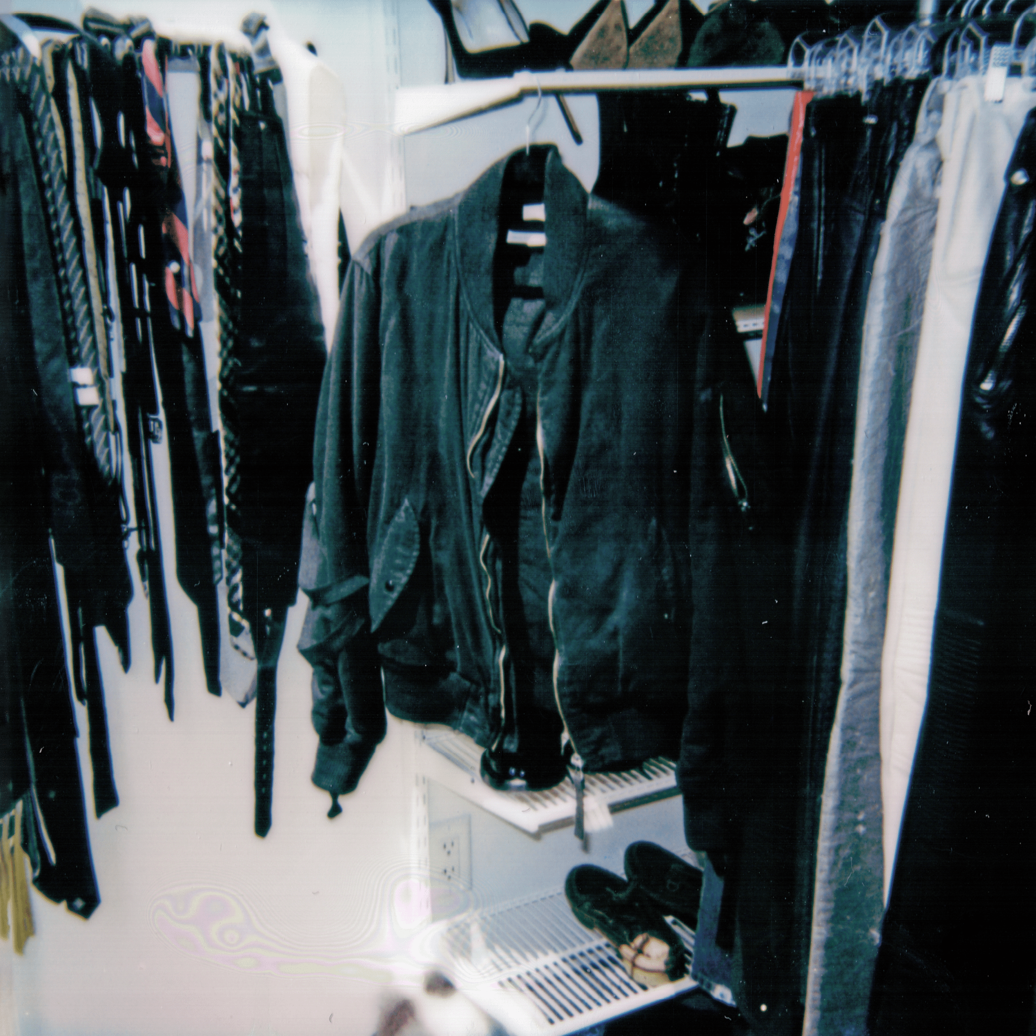 Helmut Lang Autumn / Winter 2003 Bondage Black Wool Bomber Jacket