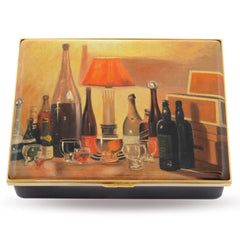Sir Winston Churchill 'Bottlescape' Enamel Box