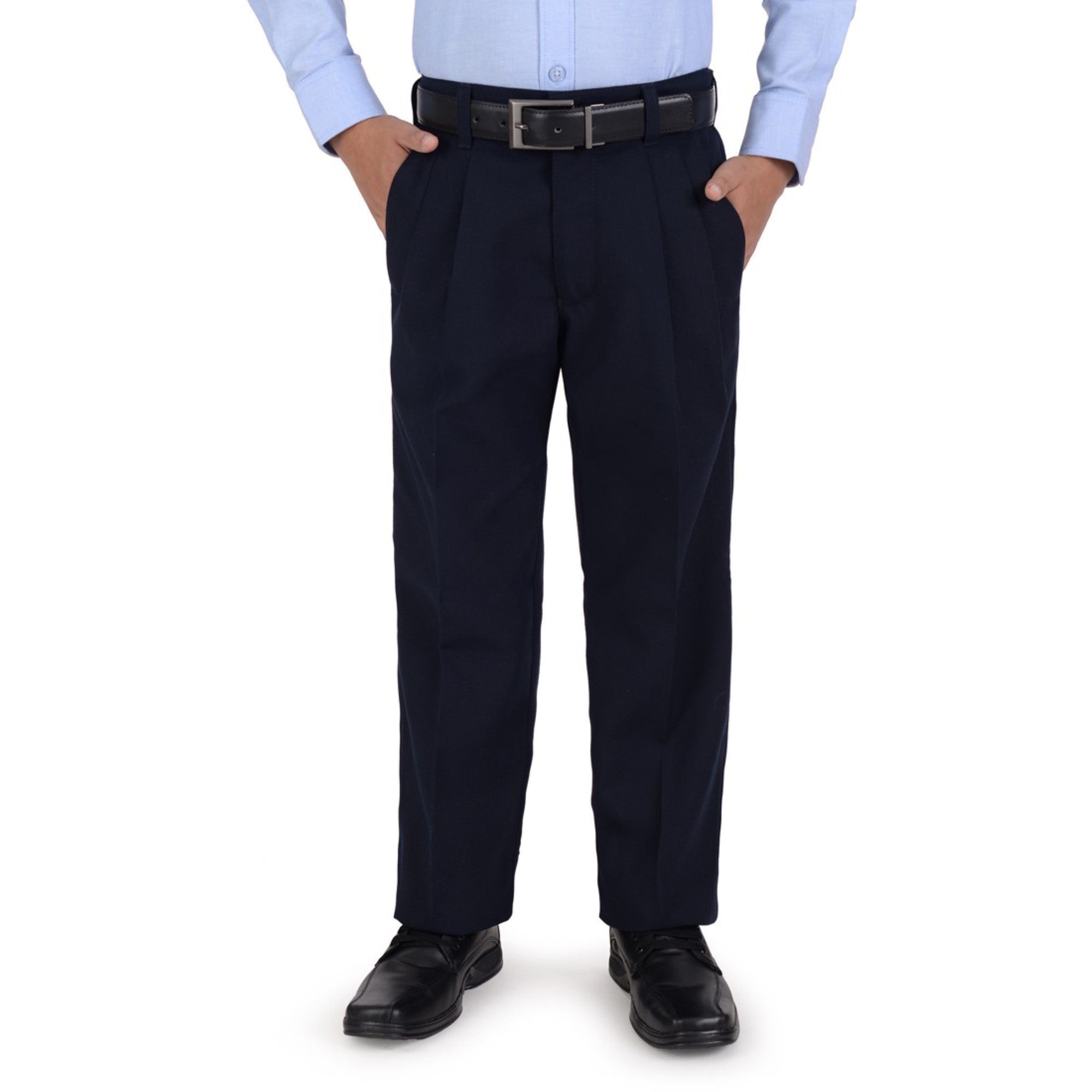 Pantalón Medio Resorte Yale Boys Con Pinzas 0460