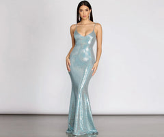 Sonora Glitter Heat Stone Mermaid Dress
