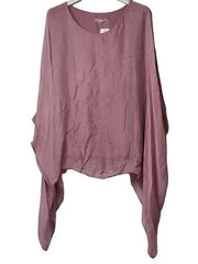 Top Pullover Silk Rose Petal Short Sleeve Women's One Size 1688RP