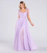 Ellery Glitter Tulle A-Line Formal Dress