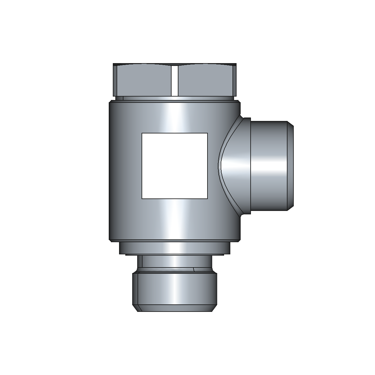 90° Winkelverschraubung WH – 15 mm – L – Leicht – Stahl verzinkt (Cr(VI)-frei) – WH15LRKDSOMD