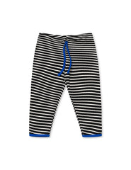 NPS Baby Pants To Tie NPS Stripes, Black/Ecru