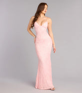 Clementine Sequin Bead Formal Dress