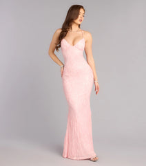 Clementine Sequin Bead Formal Dress