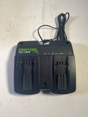 Festool TCL 6 DUO Doppel Schnellladegeraet 10 8 V 18 V 2x 6 A 577017 Leicht Gebraucht 0 - toolbrothers
