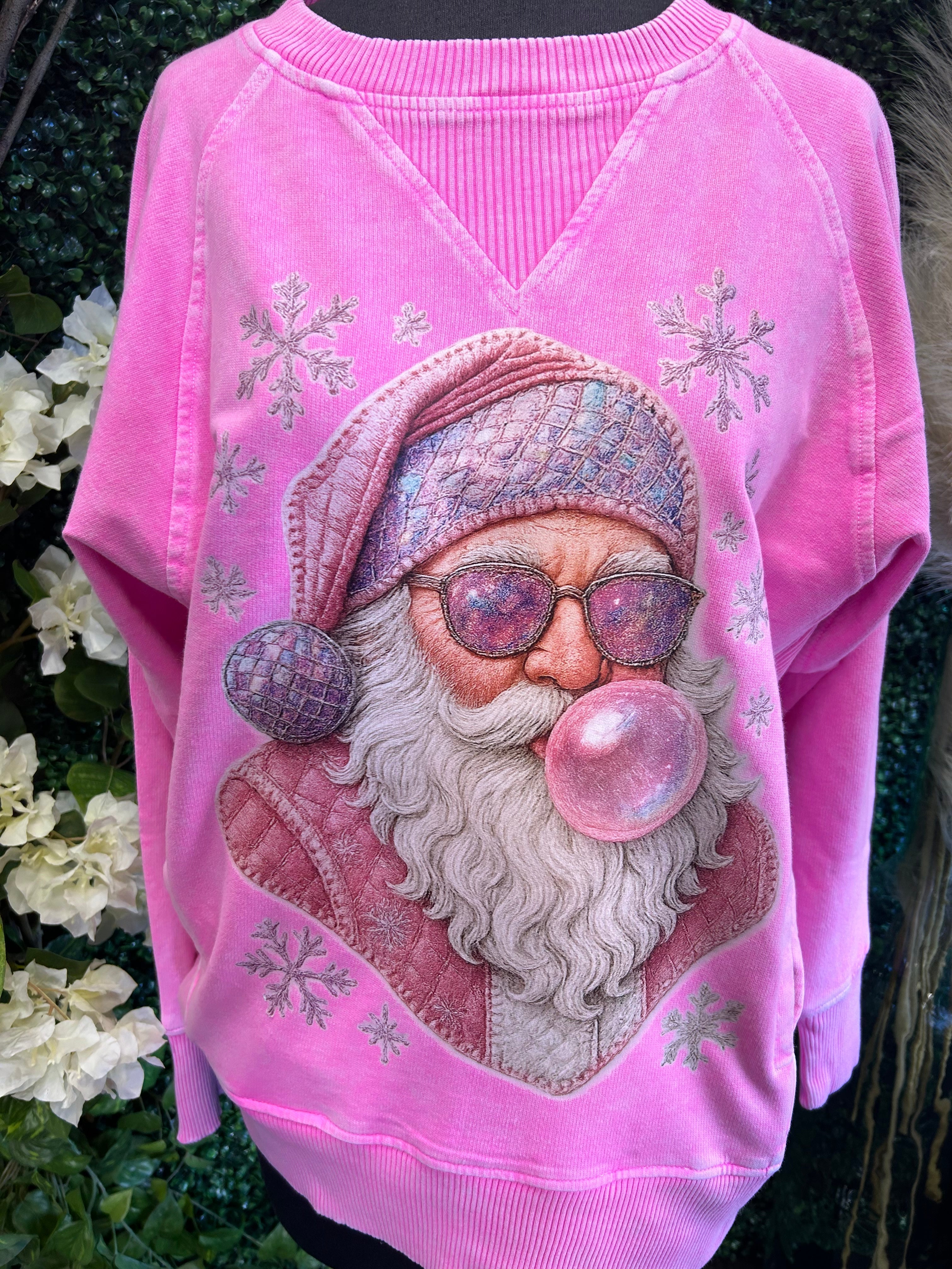 Bubblegum Santa Crewneck