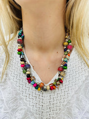 Solana Necklace - Rainbow