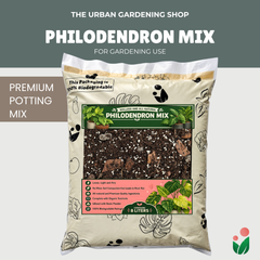 8L Philodendron Soilless Potting Mix for Houseplants | Airy Well Draining Indoor Plant Soil-Free Medium with Peat Moss, Coco Chunks, Pine Bark, Perlite, Pumice, Neem and Beneficial Microbes