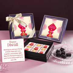 Diwali Photo Frame Chocolate Gift Box – 9 Premium Truffles