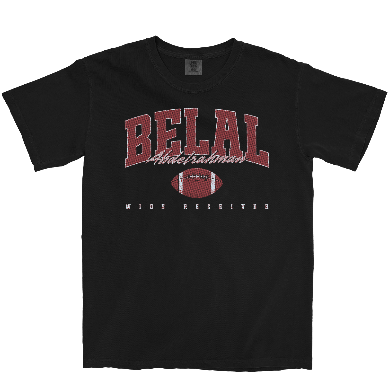 BELAL ABDELRAHMAN RETRO BLACK TEE