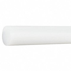 GRAINGER 22JL41 Plastic Rod HDPE 1/2 Dia 8ftL Off-White