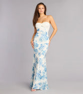 Annika Floral Lace Mermaid Dress