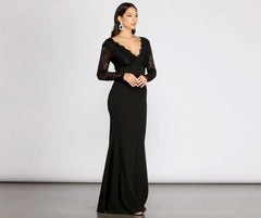 Salome Scallop Lace Mermaid Dress