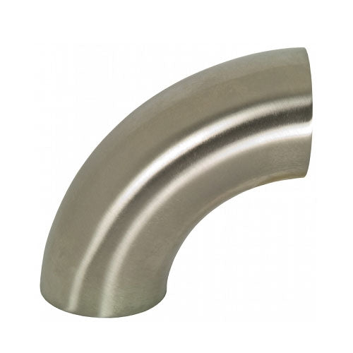 Performance World - 304925 2.50" Sanitary T304 Stainless Steel 90 Degree Elbow. 3.75" Radius. 16ga.