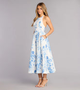 Garden RSVP Floral Midi Dress