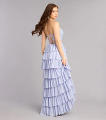 Shelly Corset Ruffle Formal Dress