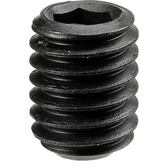 #8-32 X 1/4" Cup Point Nylon Patch Socket Set Screws | Alloy Steel Black Oxide (100 / Pkg.)