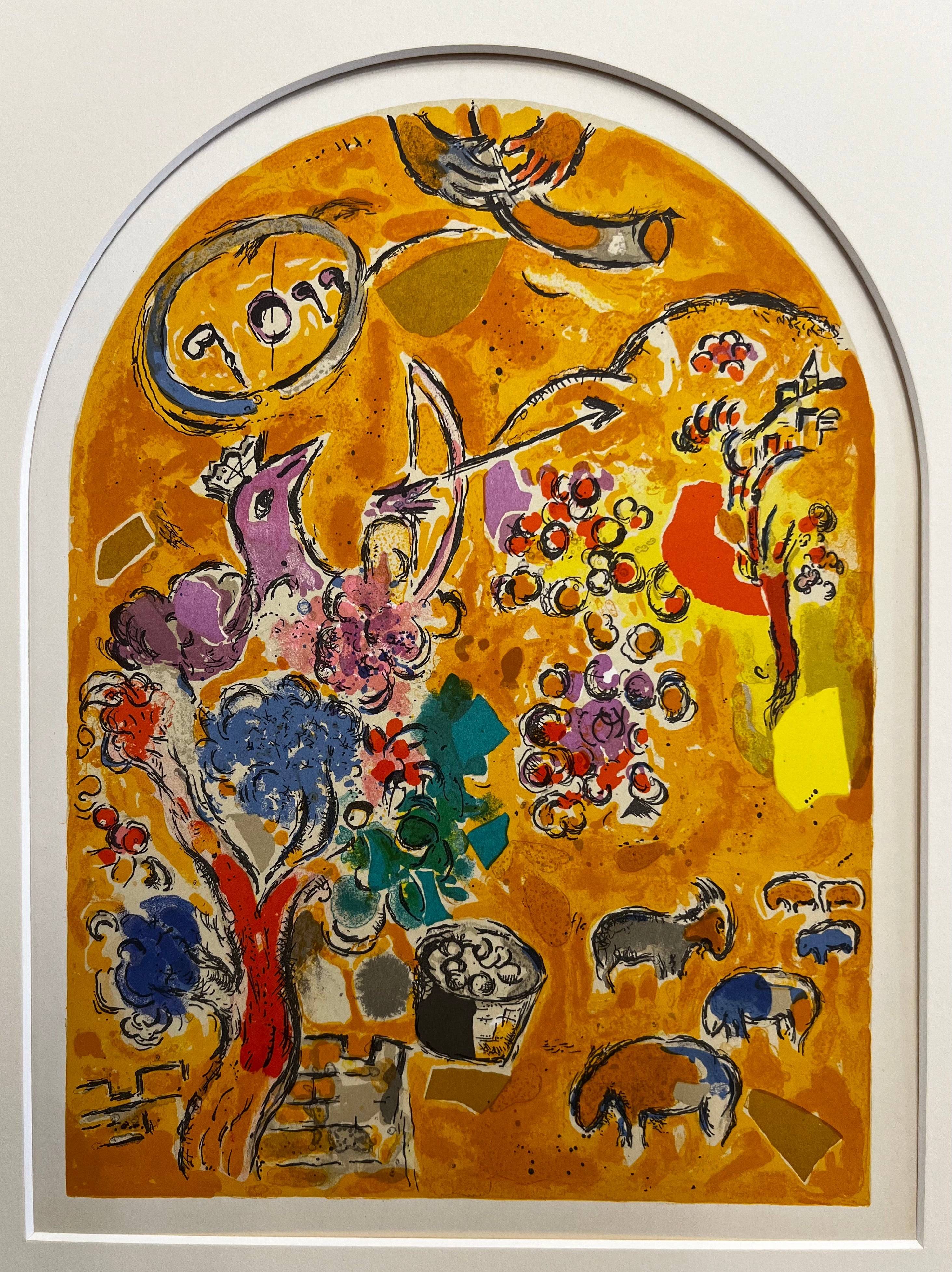 Marc Chagall : Joseph - Nr. 11 von 12 : Original Lithographie - 1962