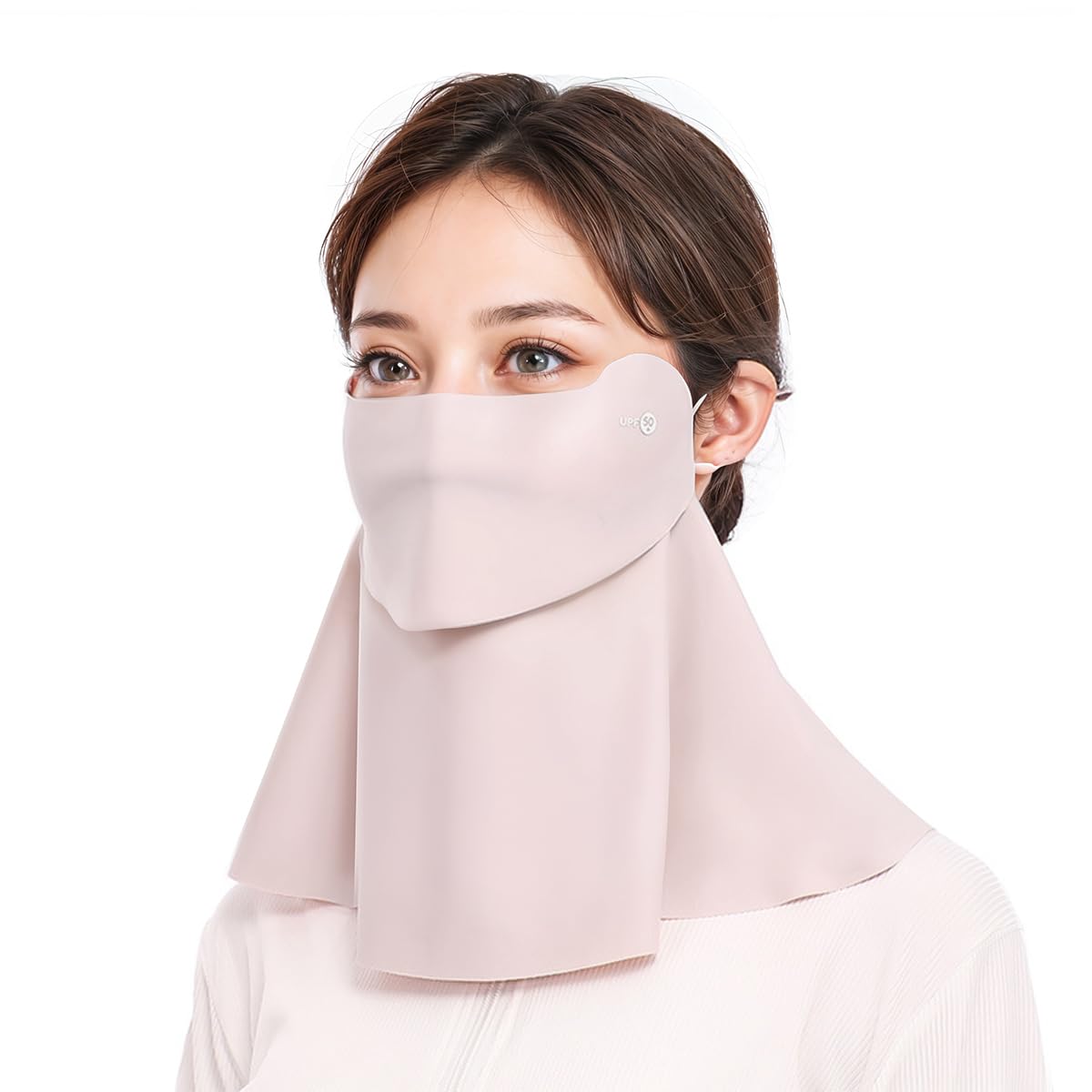 SANNIDHI Face Mask for Women with UPF 50+ Sun Protection featuring Ice Silk Fabric and Neck Coverage