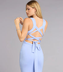 Georgia Strappy Tie-Back Formal Dress
