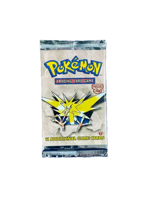 Sealed Pokémon TCG 1999 1st Edition Fossil Booster Pack