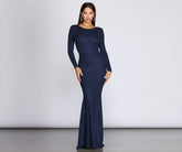 Whitney Glitter Knit Gown