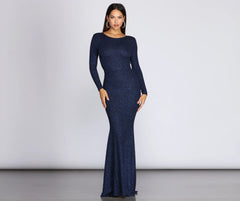 Whitney Glitter Knit Gown
