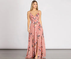 Alina Chiffon Floral Dress