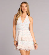 Sweet Plans Ahead Ditsy Floral Print Skater Dress