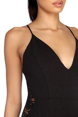 Vivian Formal Glitter And Lace Dress