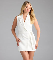 Sophisticated Vibe Double-Breasted Longline Vest