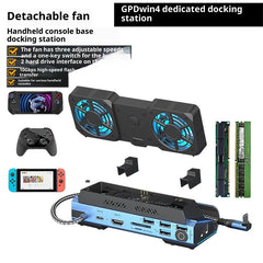 10-in-1 Gaming Console Dock for GPD WIN 4 (2025) Portable Detachable Hub