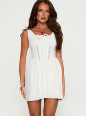 Chasing Horizons Mini Dress White
