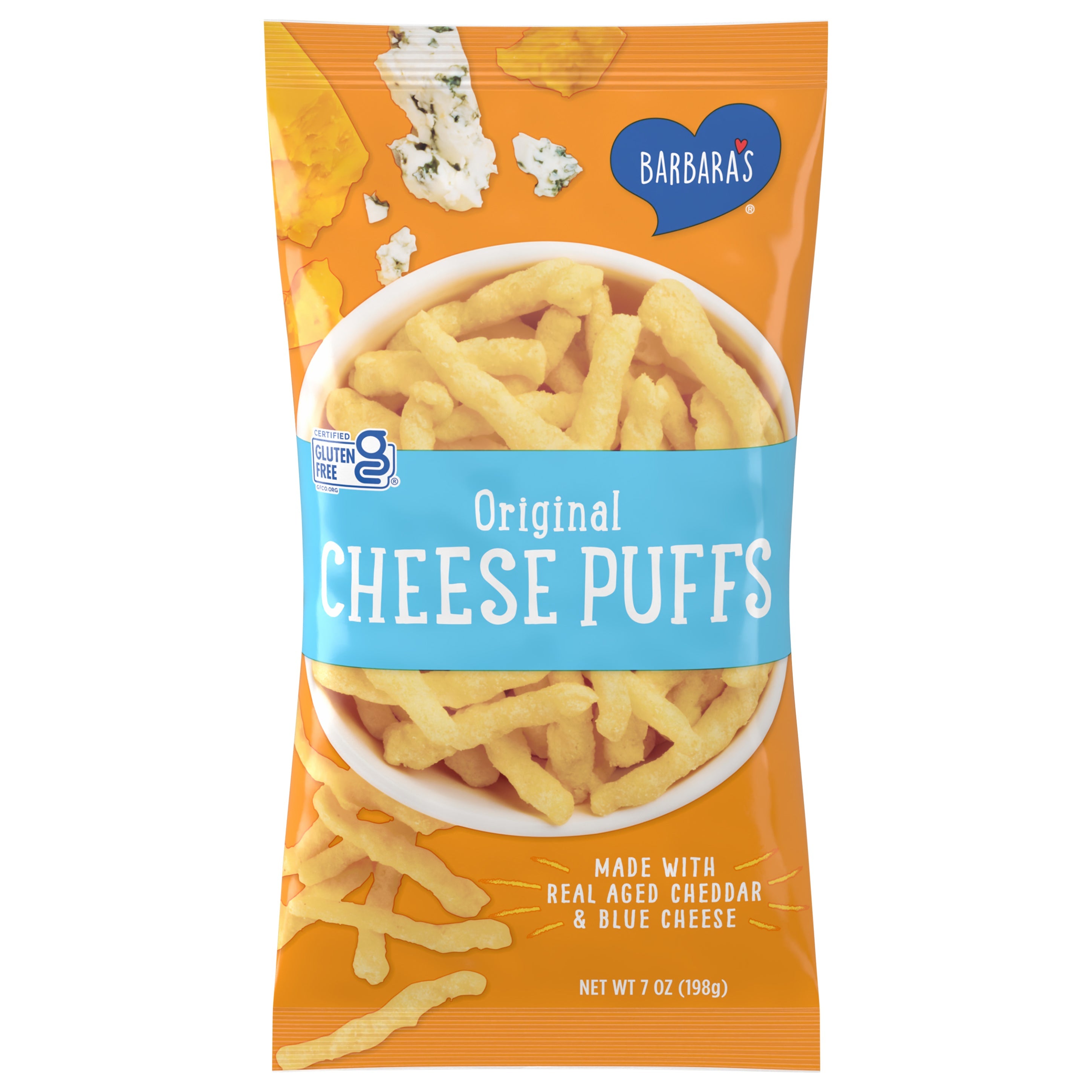 Barbara'S Gluten Free Original Cheese Puffs 7 OZ