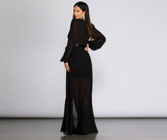 Greta Formal Tie Waist Dress