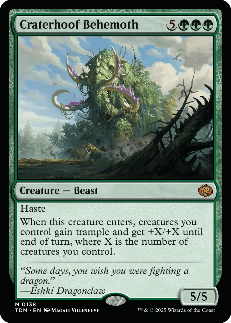 Rarity: Mythic Rare, Subtype: Beast, 30 cards