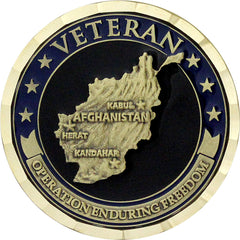 Operation Enduring Freedom Veteran Coin Challenge Coins