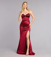Beatrice Satin Gemstone Mermaid Formal Dress