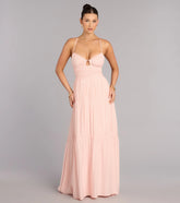 Weekend Wandering Open Back Maxi Dress