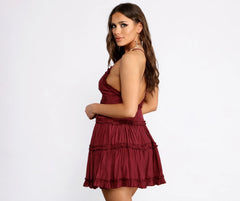Ruffle Ride Skater Dress