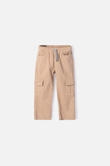 JOGGER DE LITTLEMIC CON CORDÓN CAQUI PARA NIÑO 2T A 5T