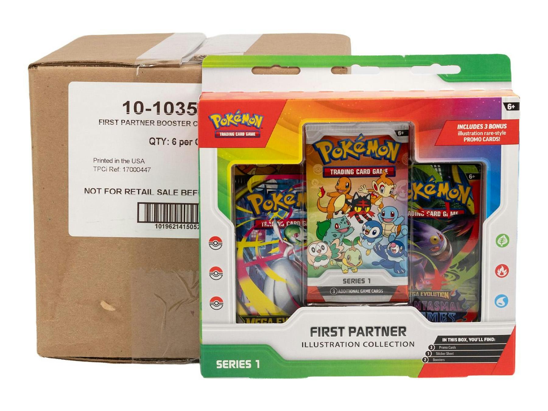 Pokemon First Partner Illustration Collection Series 1 6-Box Case