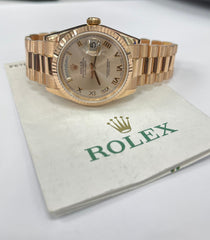Rolex Day Date President Everose Gold 36MM with Papers 118235