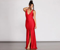 Sami Lace Up Mermaid Dress
