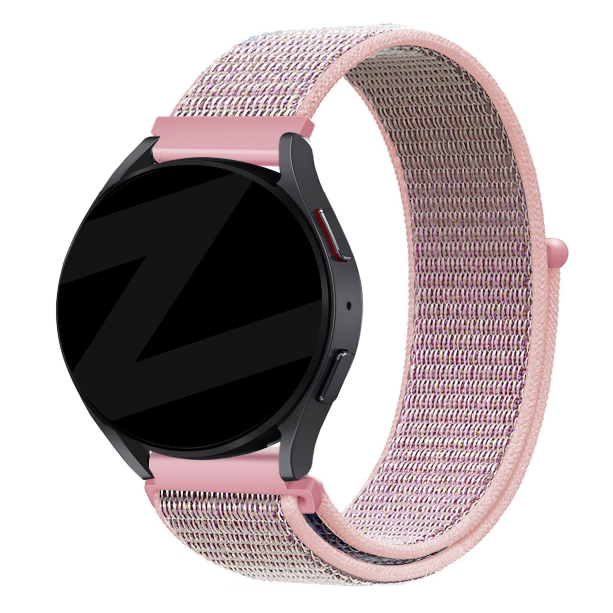 Bandz Gard Pro Health Smartwatch 3 - 41mm Nylon Loop Armband (Rosa)