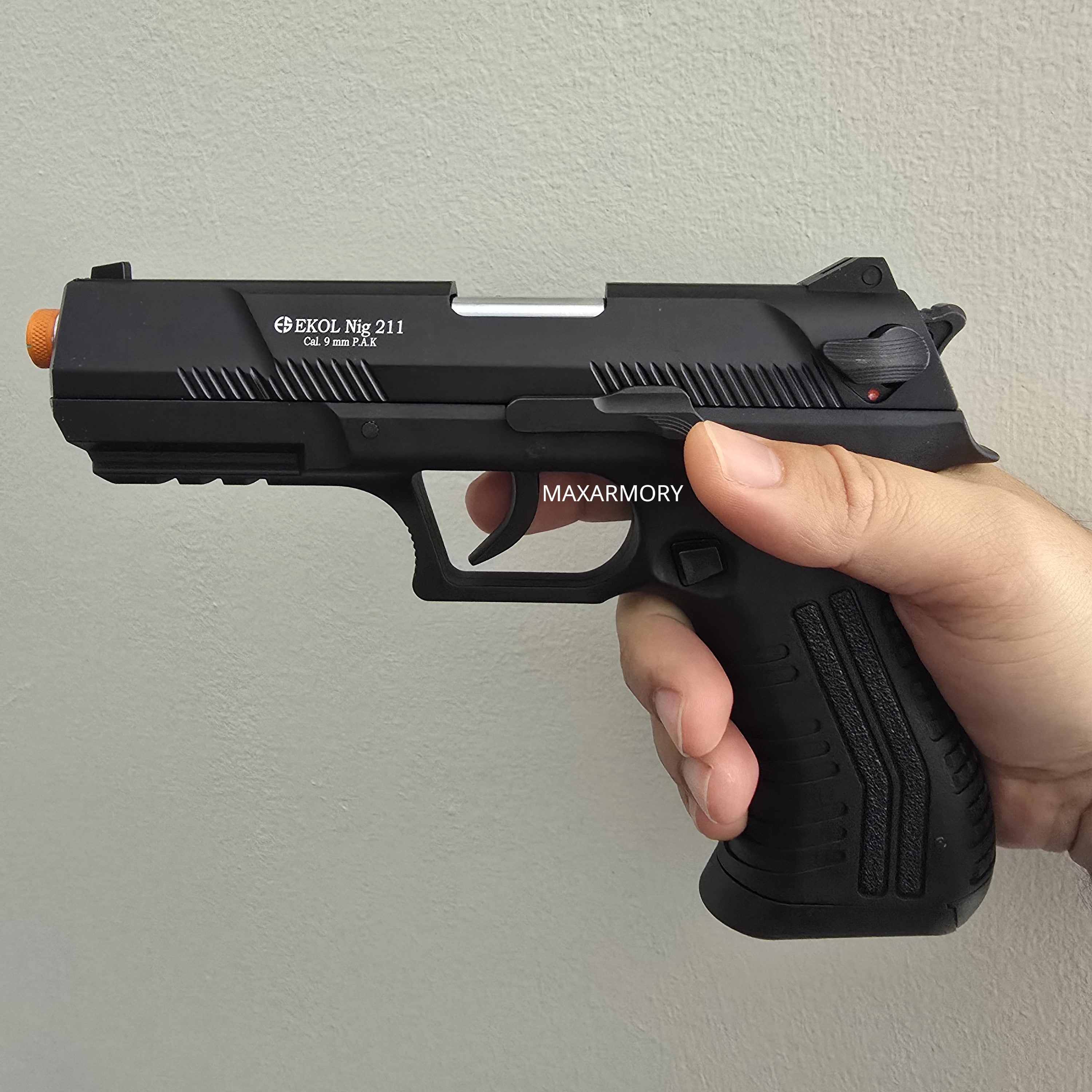 EKOL NIG 211 Black - Front Firing 9mm Blank Gun
