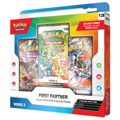 First Partner Illustration Collection Series 3 packaging with trading card packs and promo cards.
